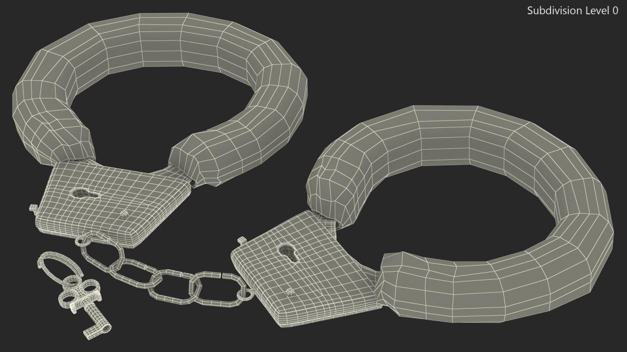 3D model Tiger Handcuffs