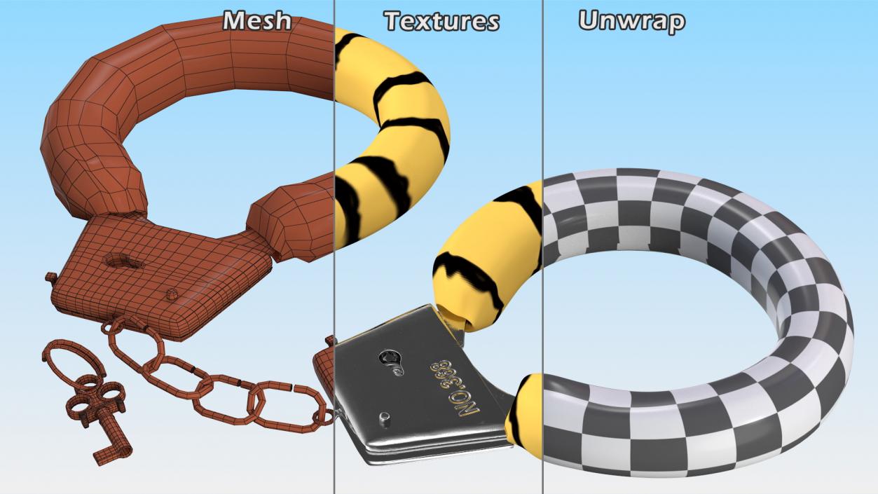 3D model Tiger Handcuffs