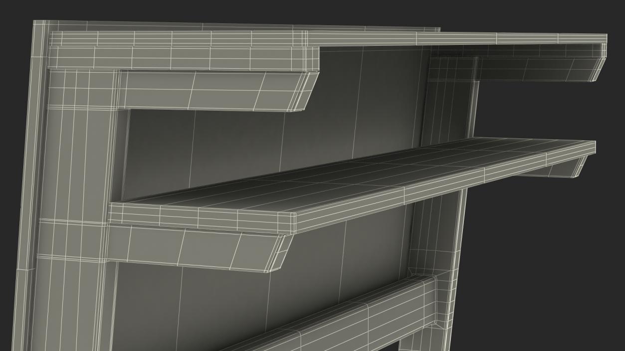 3D University Seating System Table For Two Seats(1) model