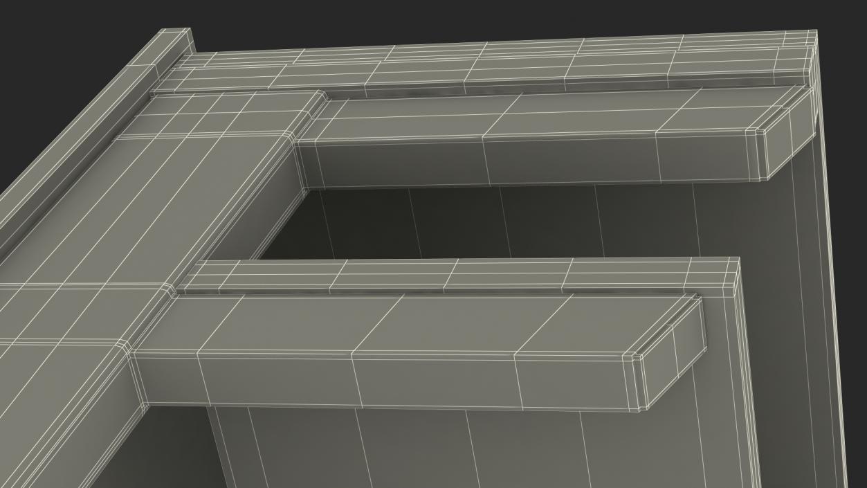 3D University Seating System Table For Two Seats(1) model