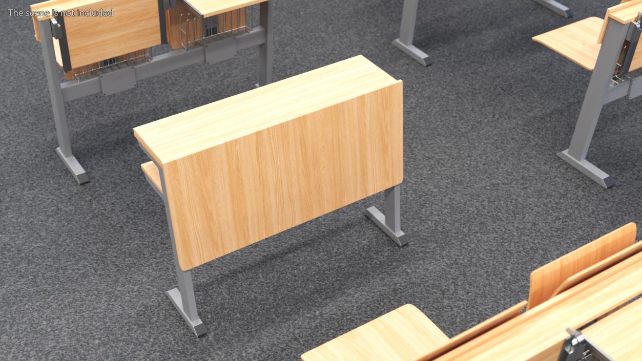 3D University Seating System Table For Two Seats(1) model