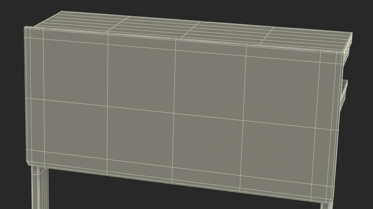 3D University Seating System Table For Two Seats(1) model