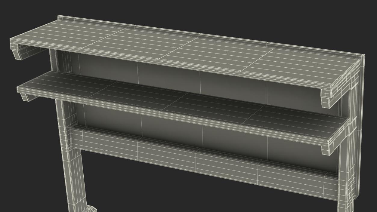 3D University Seating System Table For Two Seats(1) model