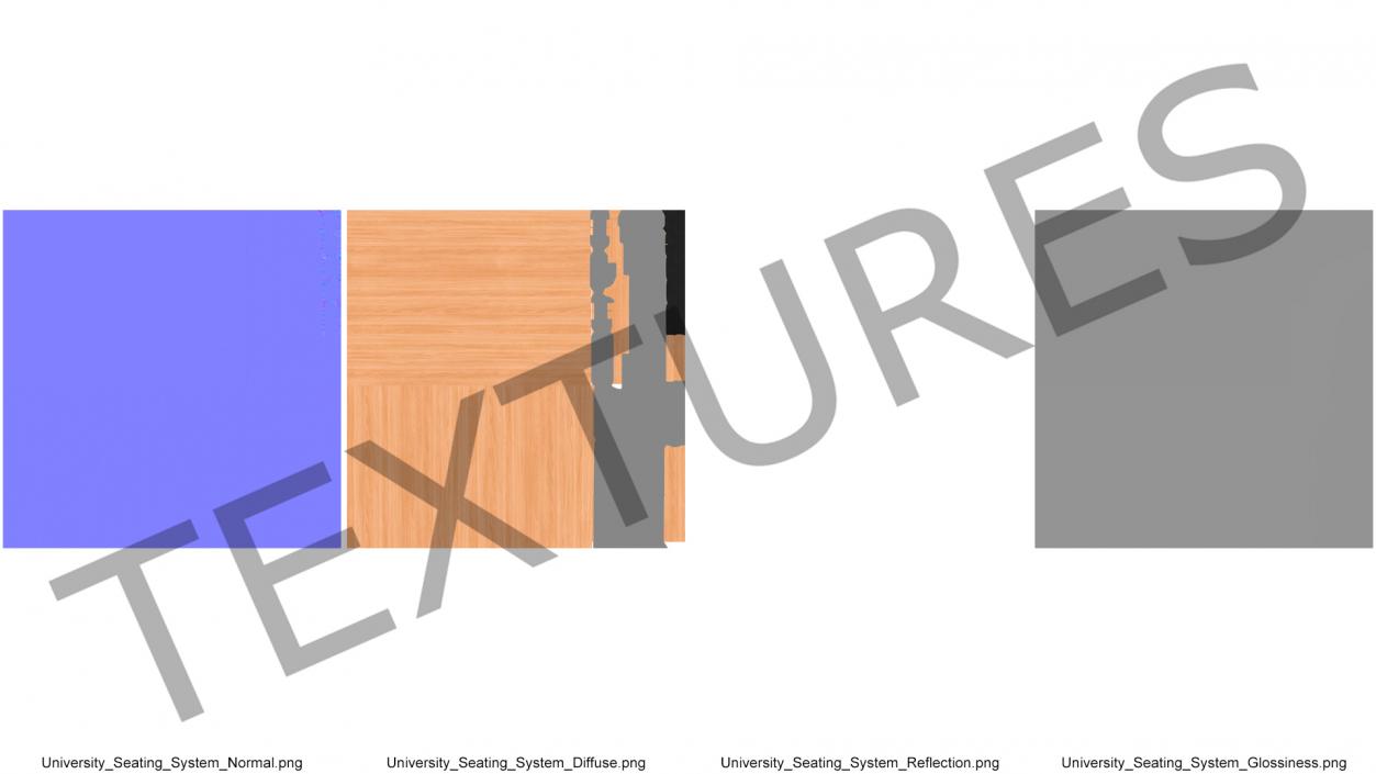 3D University Seating System Table For Two Seats(1) model