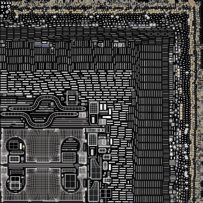 3D Disassembled Components MacBook Pro 14 M2