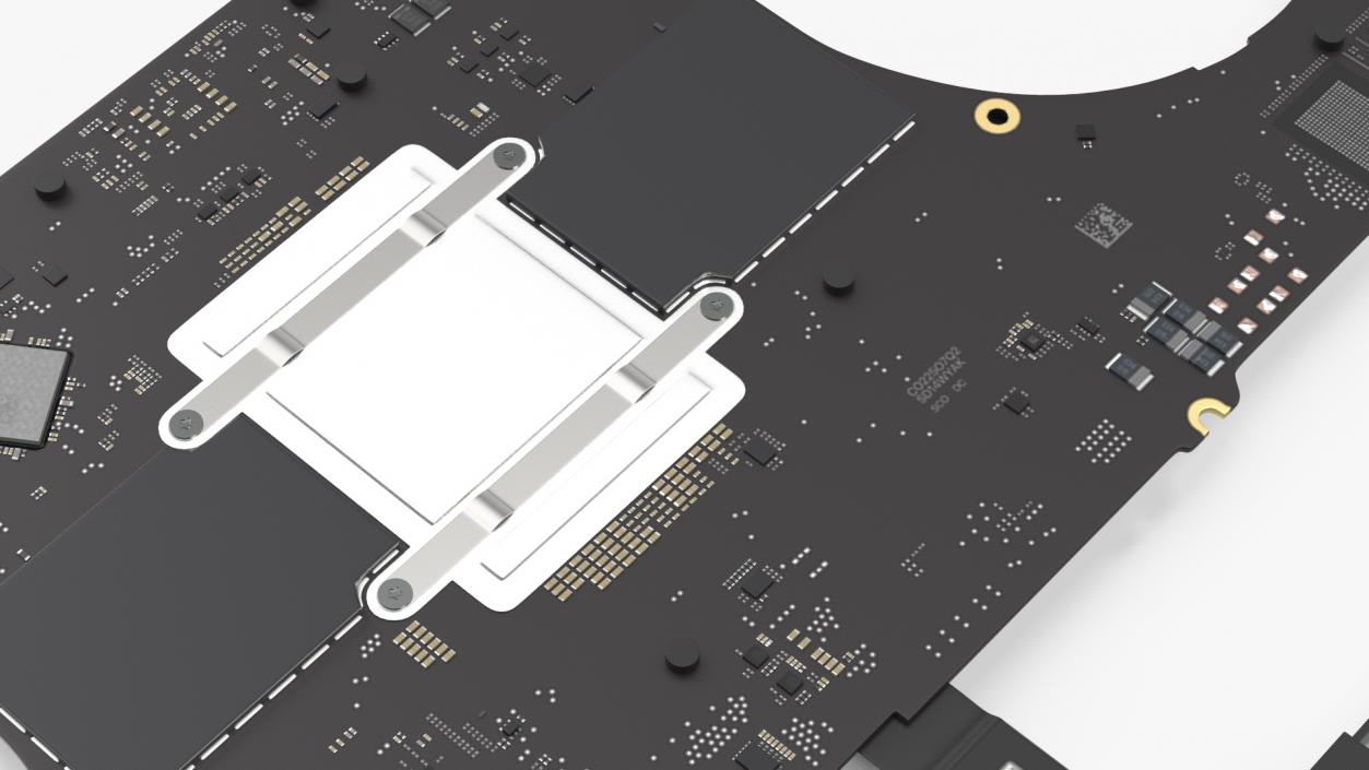 3D Disassembled Components MacBook Pro 14 M2