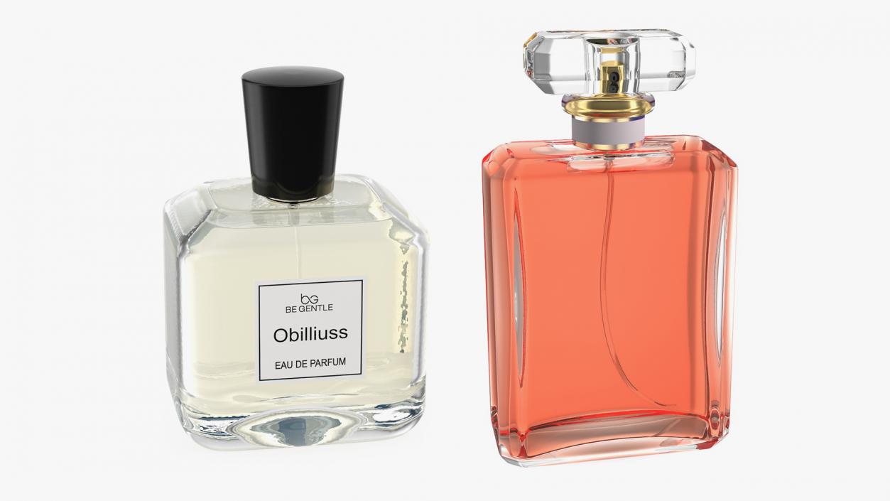 3D Perfume Bottles Collection