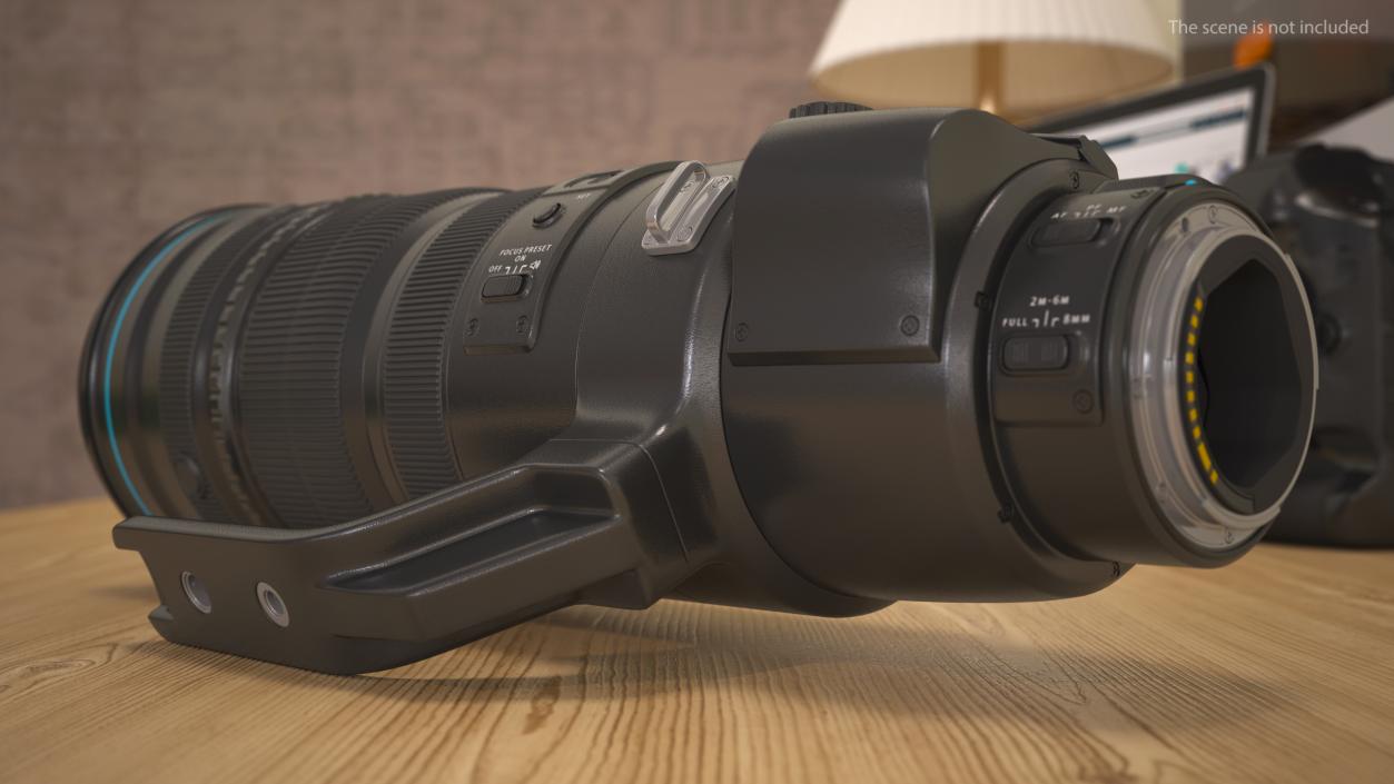 Zoom Lens 200 400mm 3D model