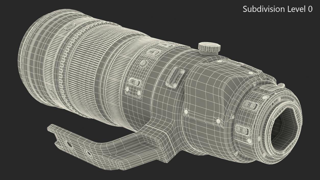 Zoom Lens 200 400mm 3D model