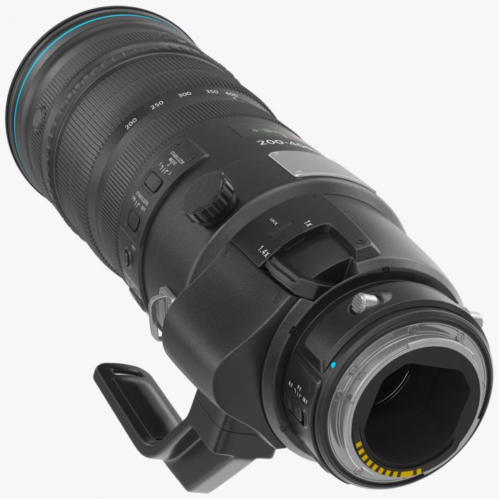 Zoom Lens 200 400mm 3D model