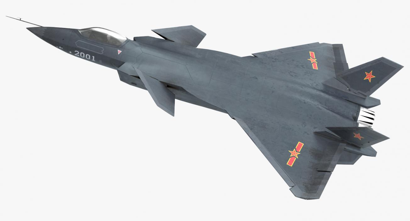 3D model Stealth Chengdu J-20