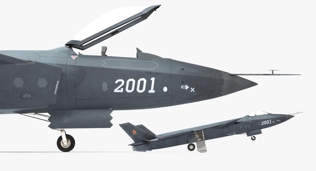 3D model Stealth Chengdu J-20