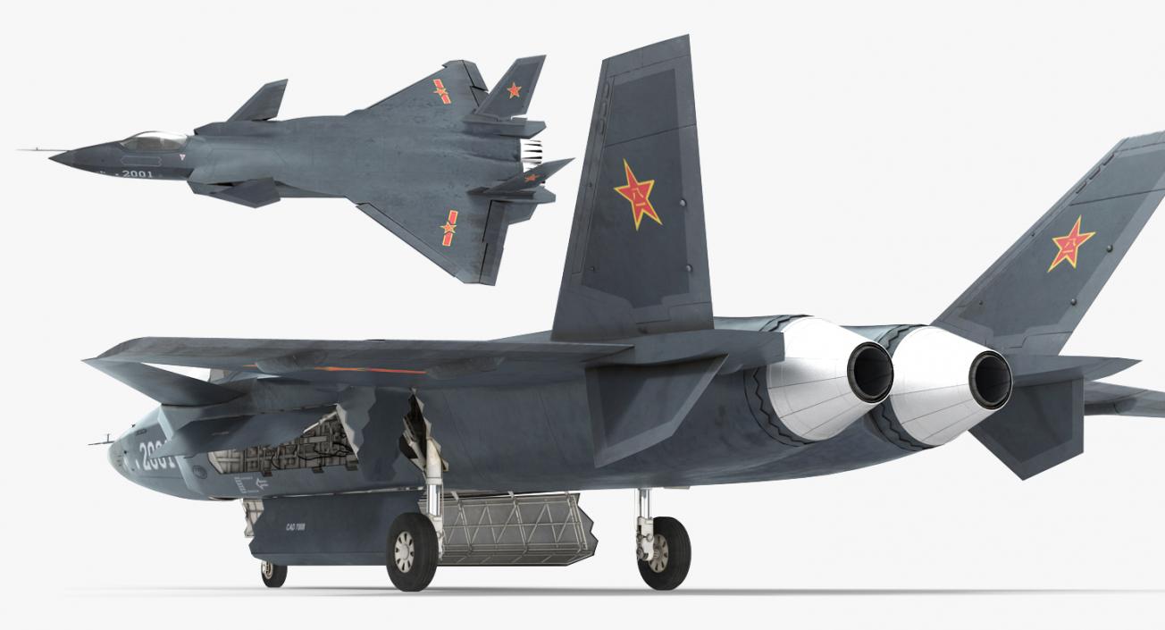 3D model Stealth Chengdu J-20