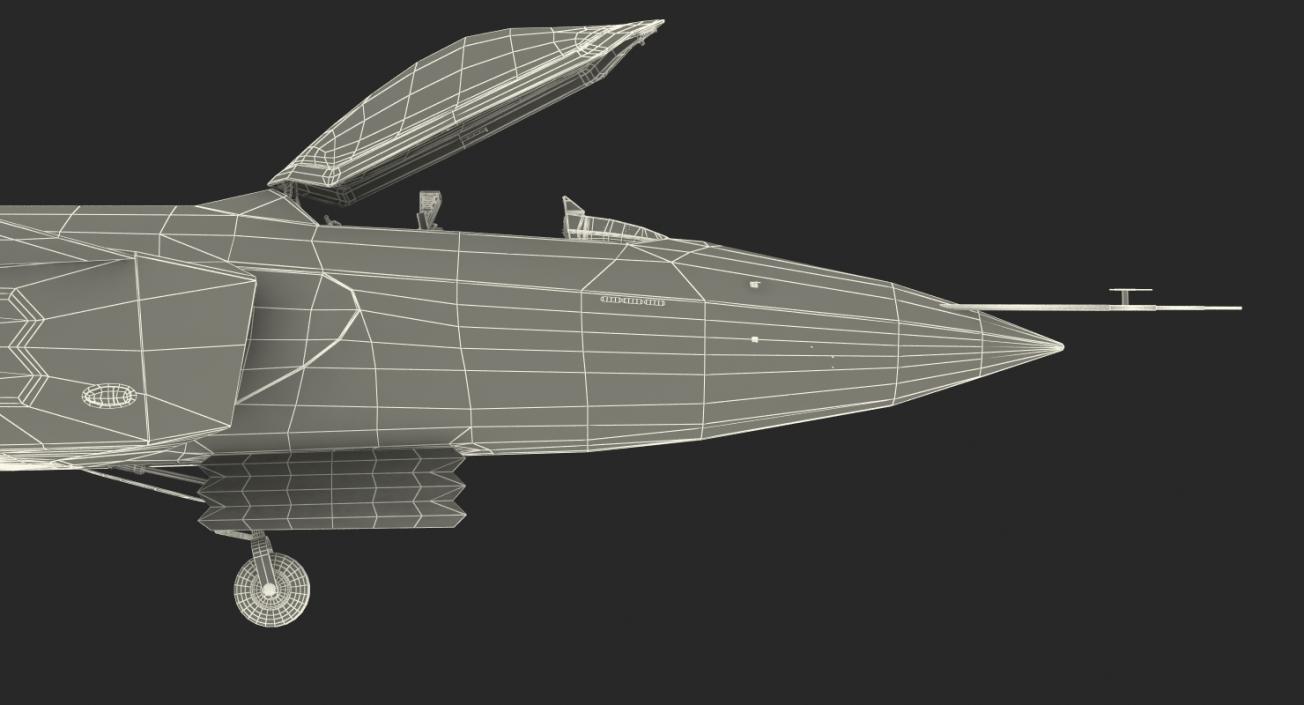 3D model Stealth Chengdu J-20