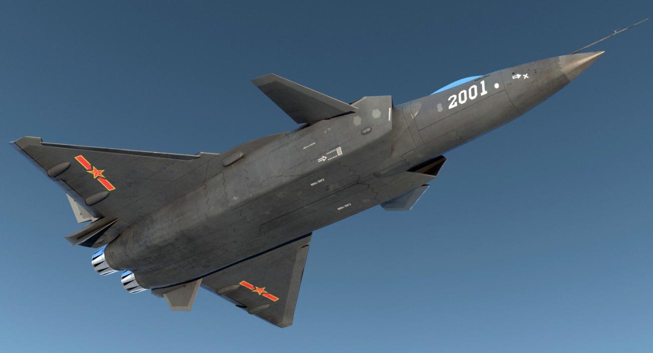 3D model Stealth Chengdu J-20