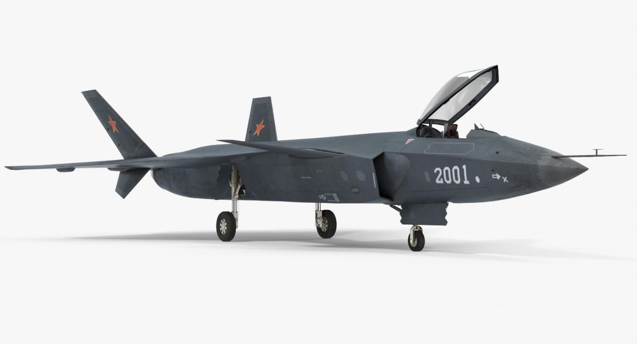 3D model Stealth Chengdu J-20