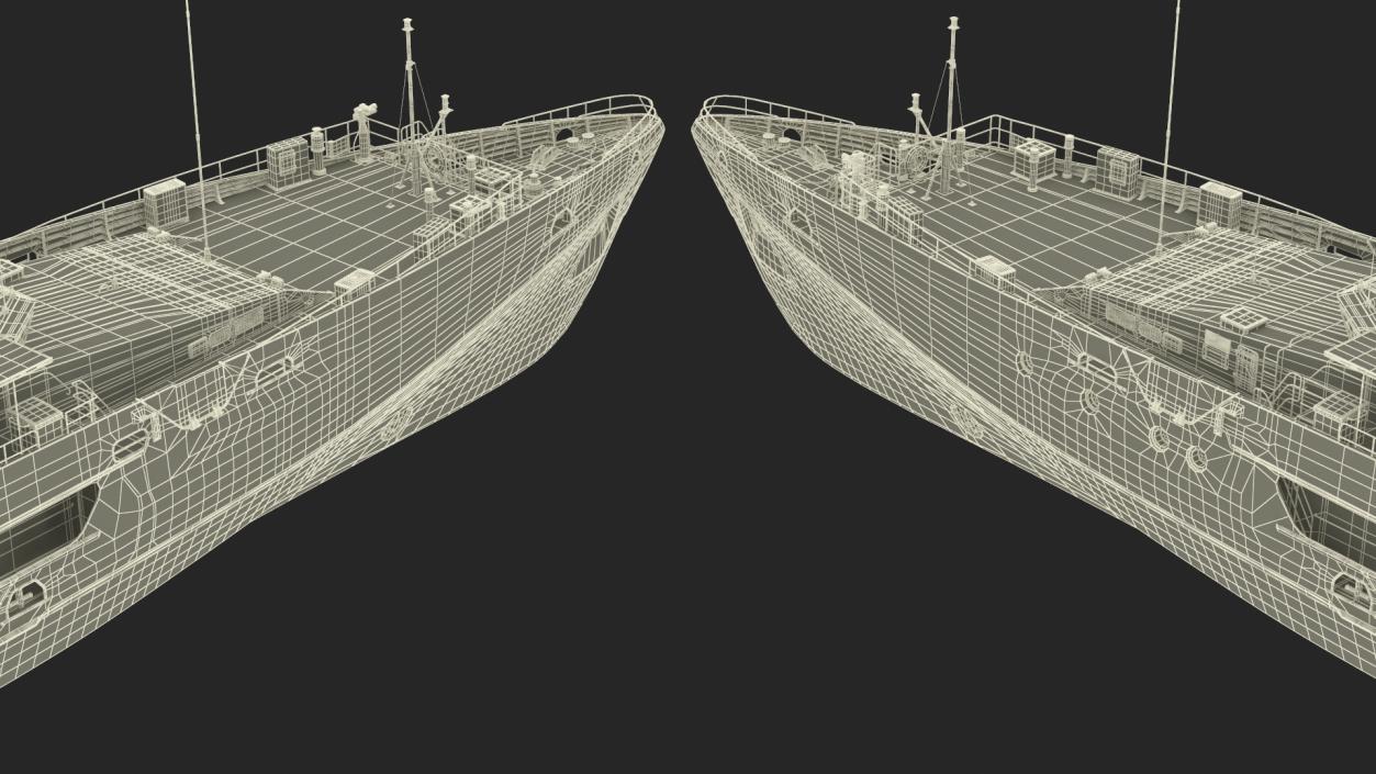 Cape Class Patrol Boat Rigged 3D model