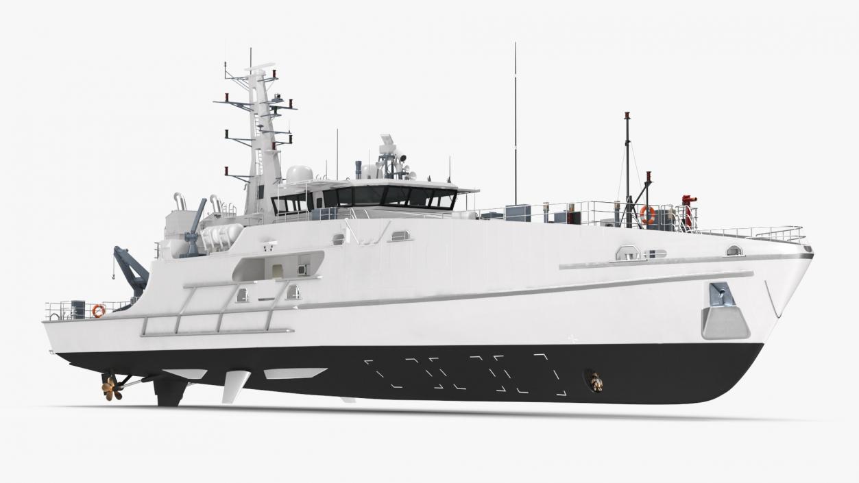 Cape Class Patrol Boat Rigged 3D model