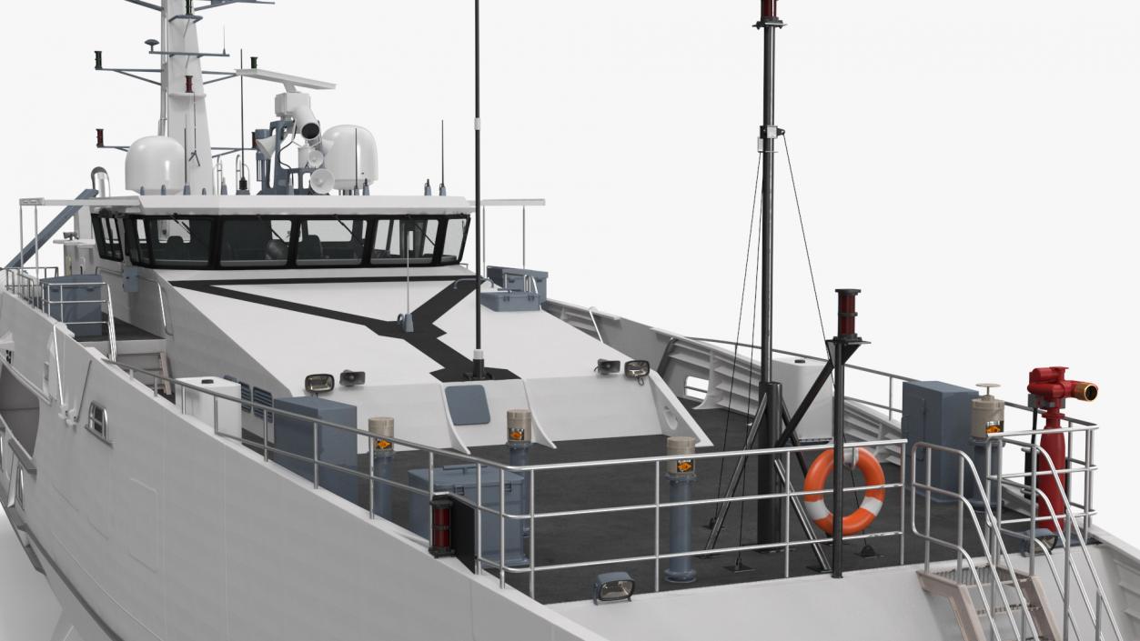 Cape Class Patrol Boat Rigged 3D model