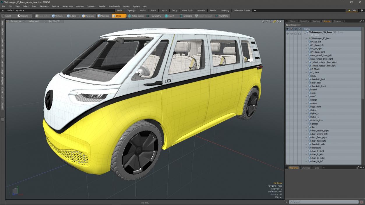 3D Volkswagen ID Buzz model