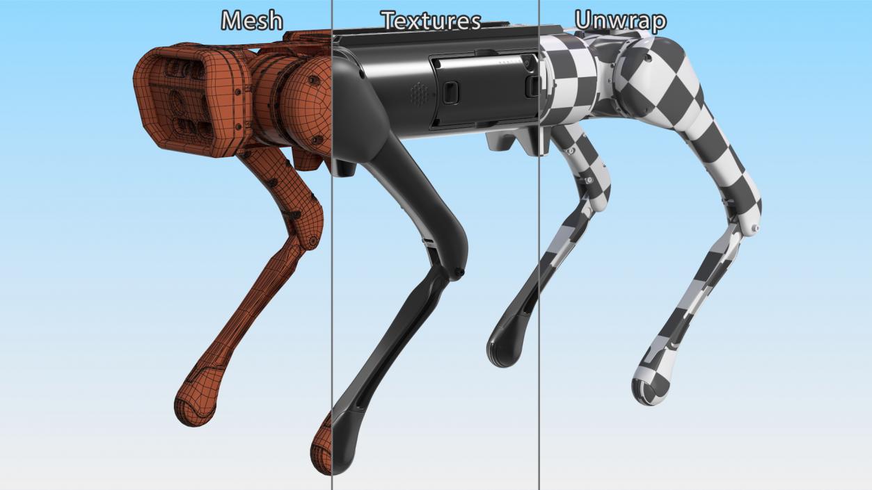 3D Robots Dog Collection 3 model