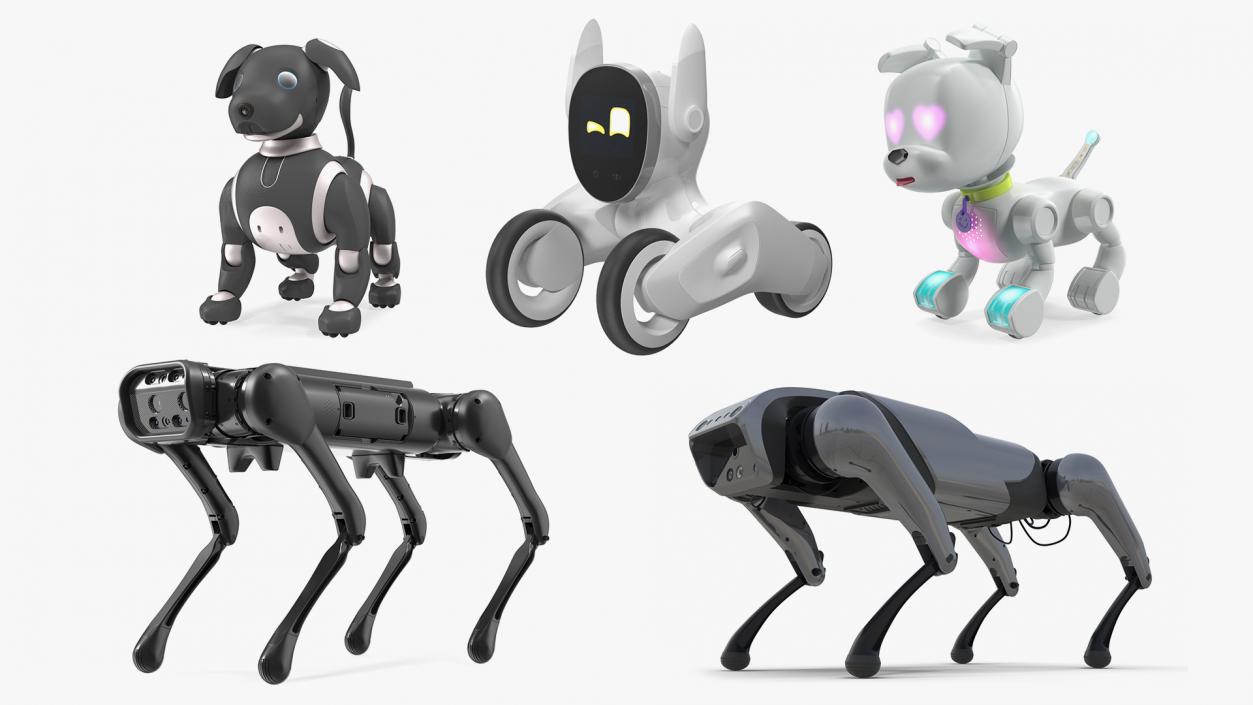 3D Robots Dog Collection 3 model