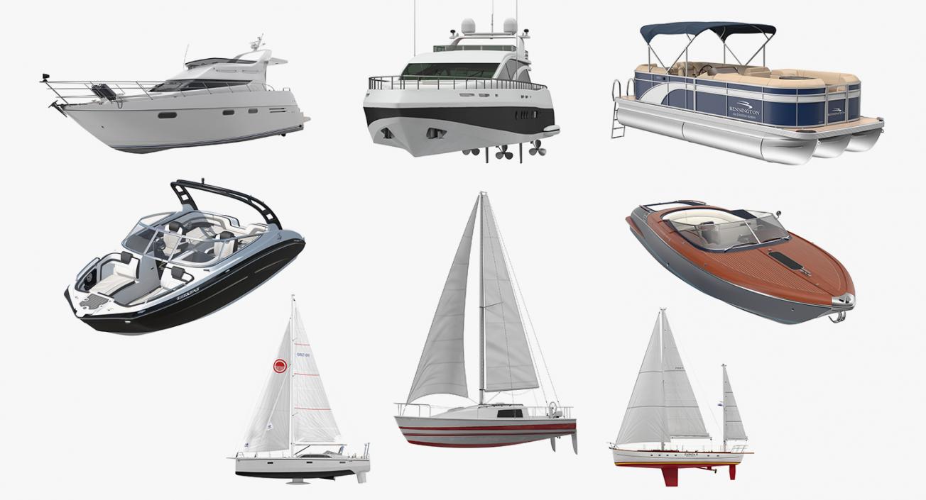 Yachts Collection 5 3D model