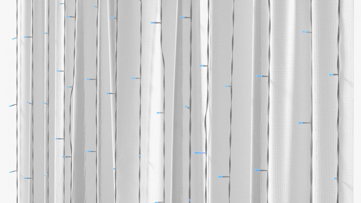 Curtain LED Garland Blue 3D model