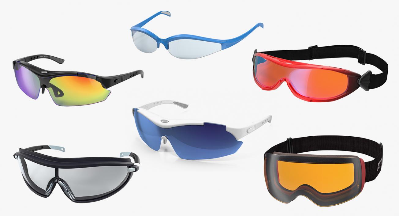 3D Sport Glasses Collection 4