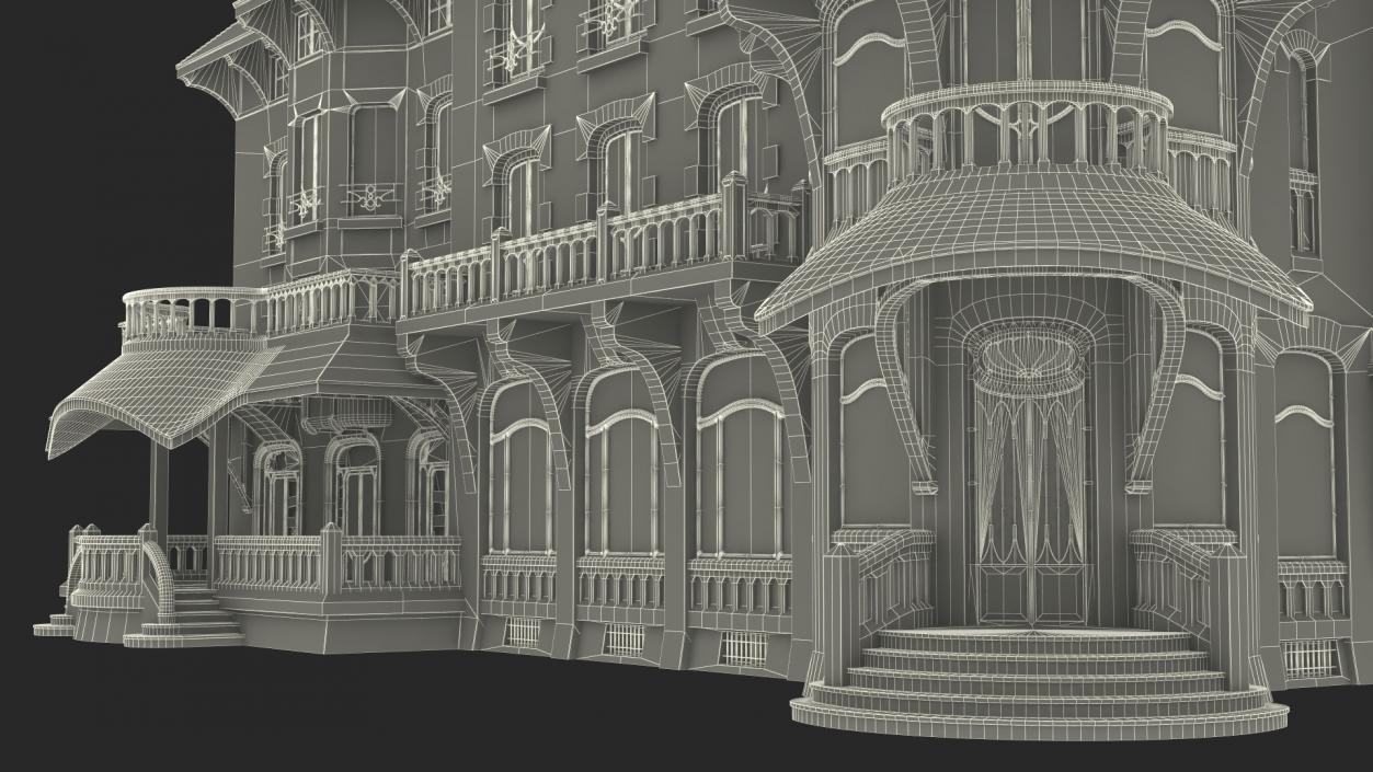 Scary Old Creepy Mansion 3D model