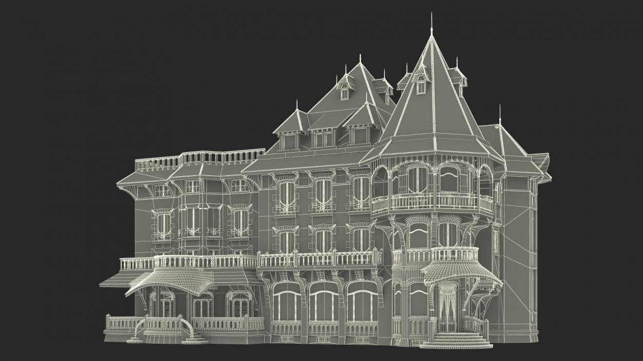 Scary Old Creepy Mansion 3D model