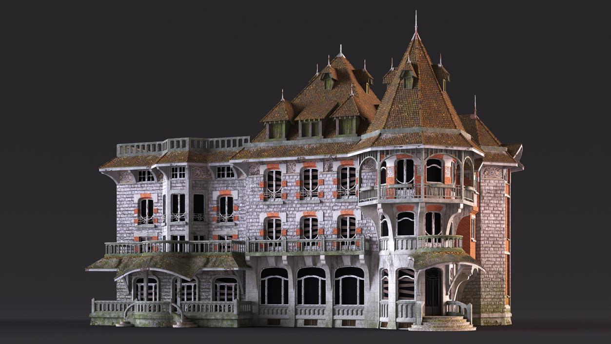 Scary Old Creepy Mansion 3D model