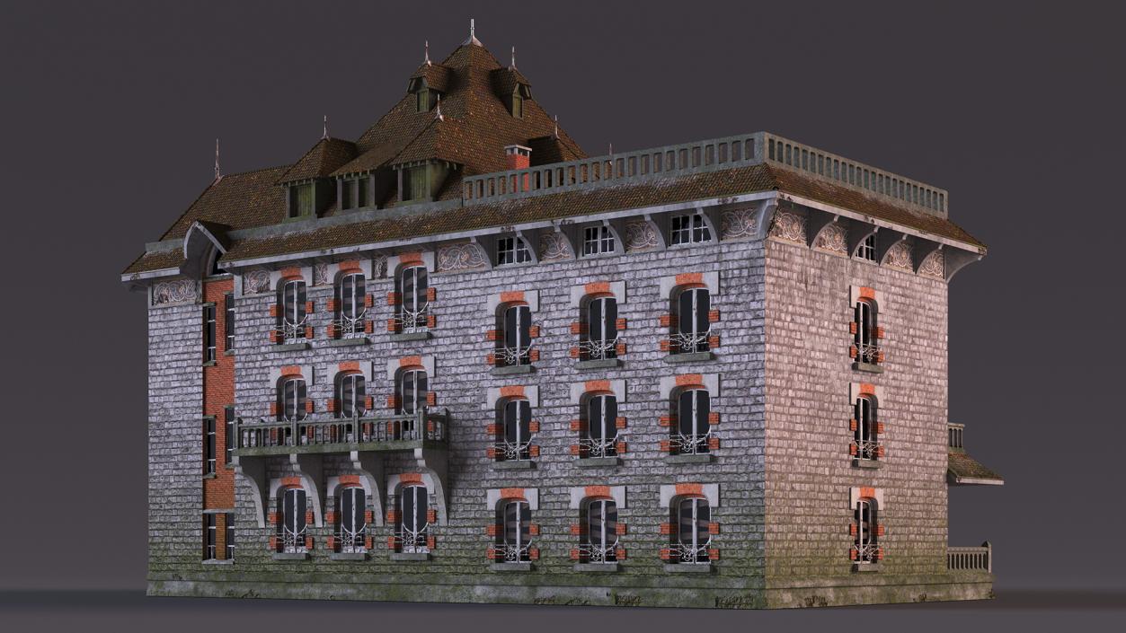 Scary Old Creepy Mansion 3D model