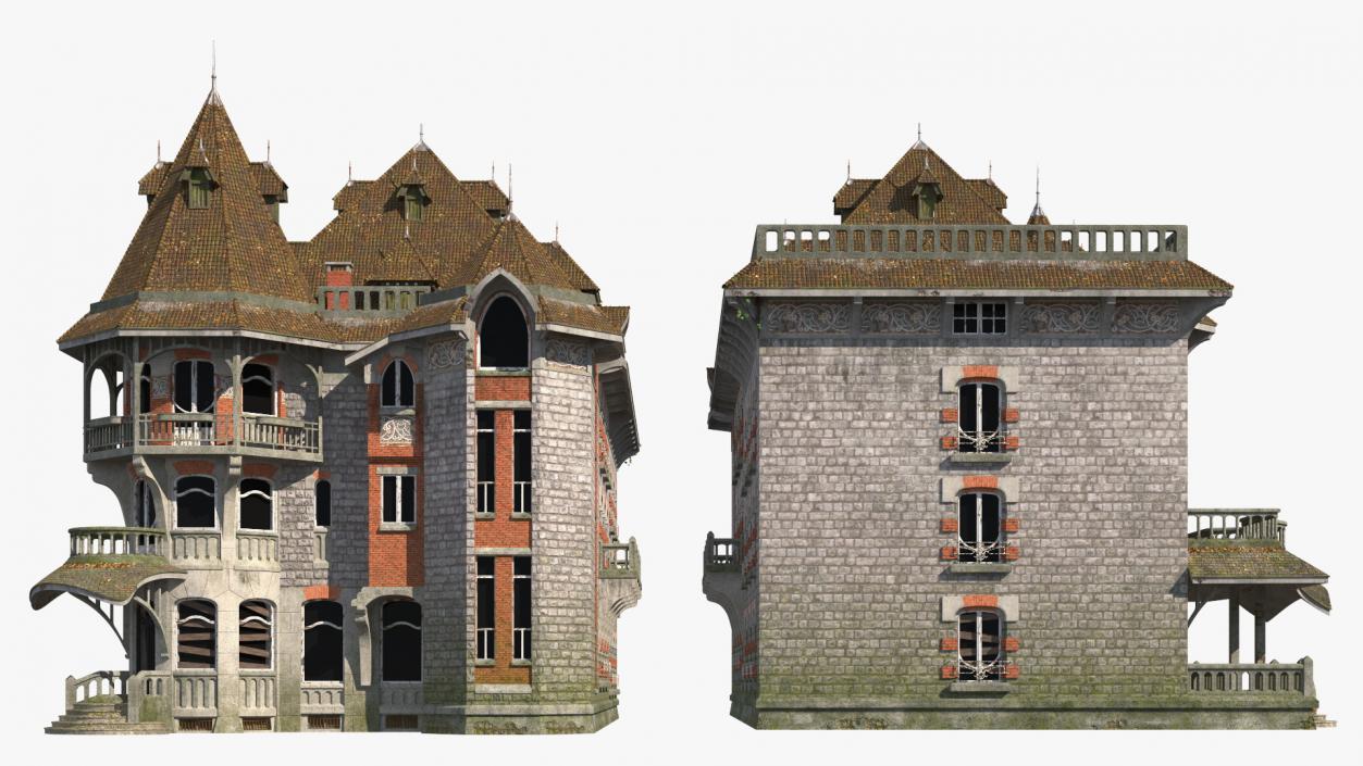 Scary Old Creepy Mansion 3D model