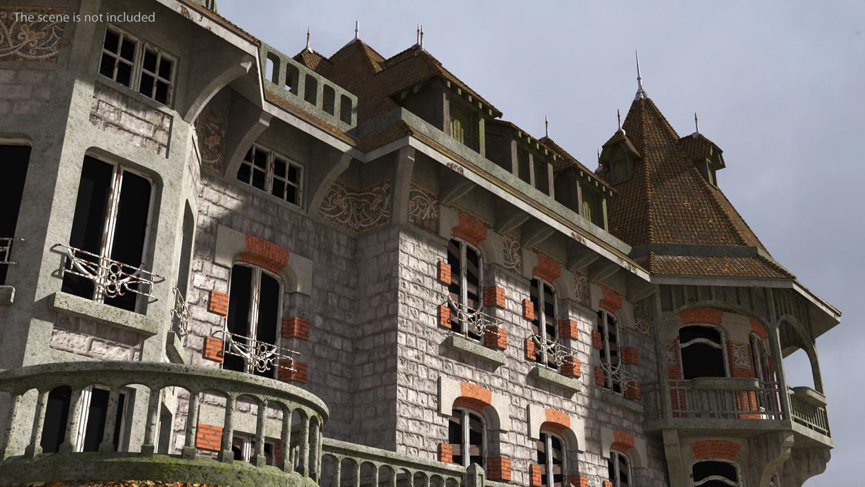 Scary Old Creepy Mansion 3D model