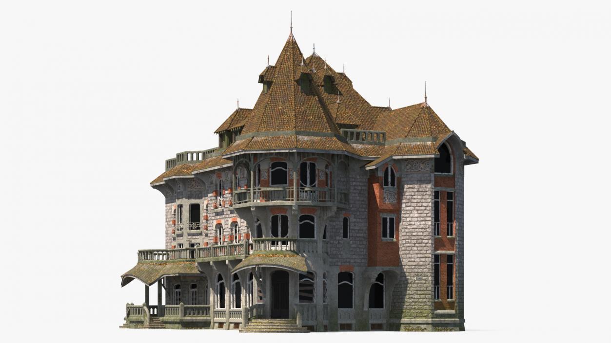 Scary Old Creepy Mansion 3D model