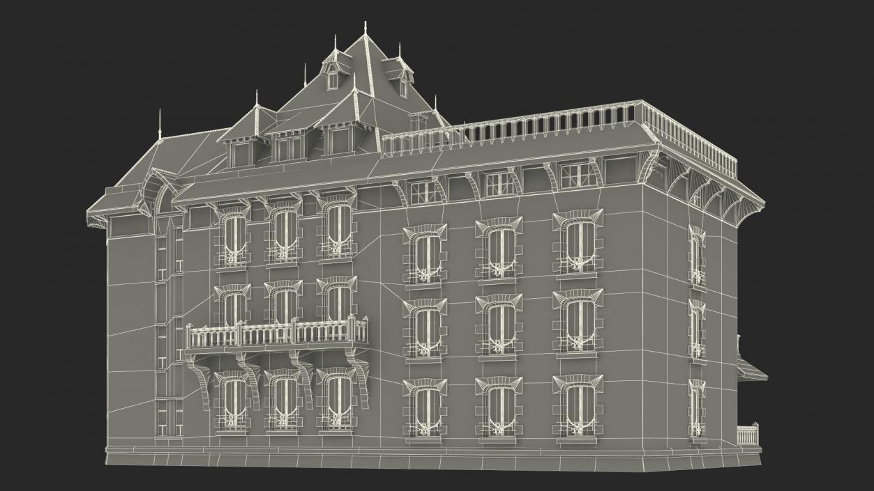 Scary Old Creepy Mansion 3D model