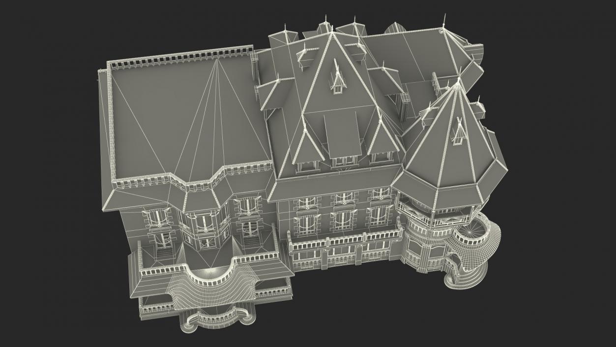 Scary Old Creepy Mansion 3D model