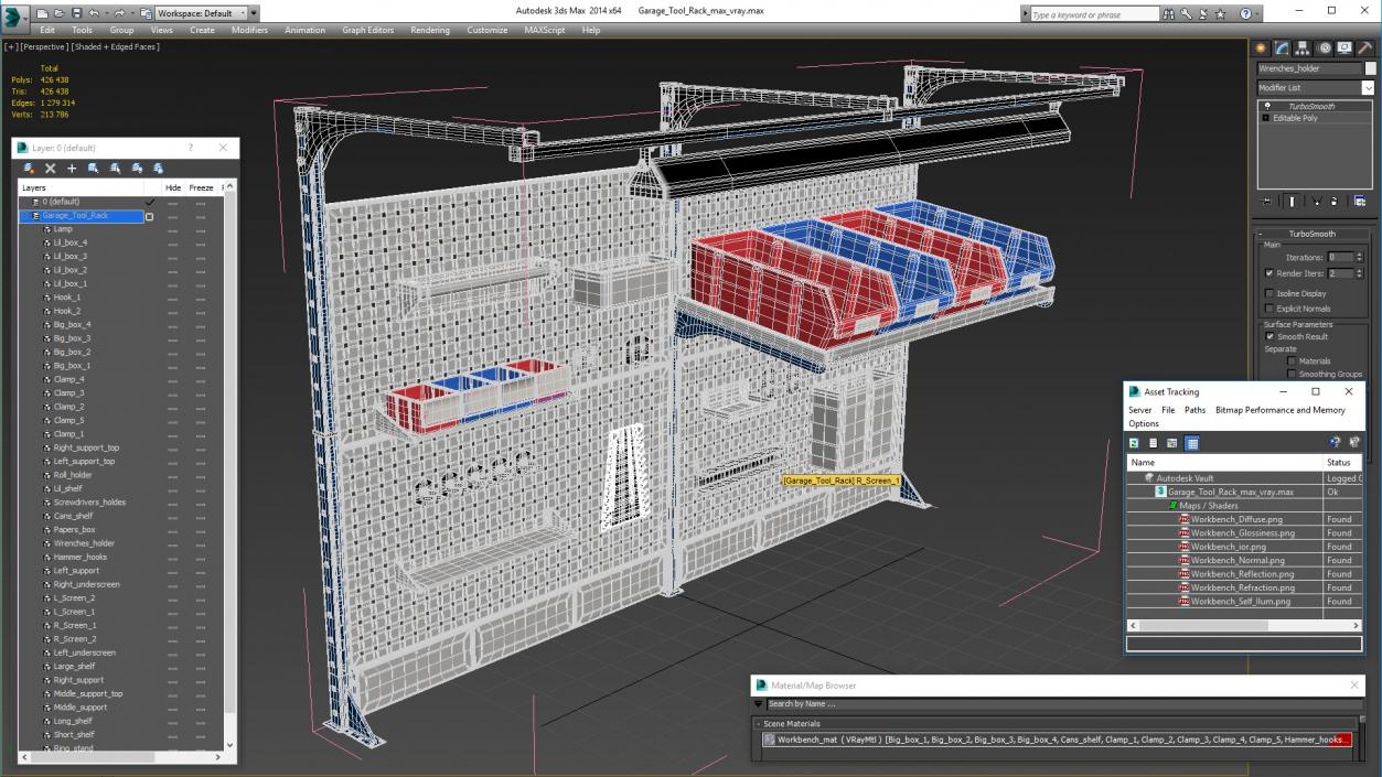 3D Garage Tool Rack