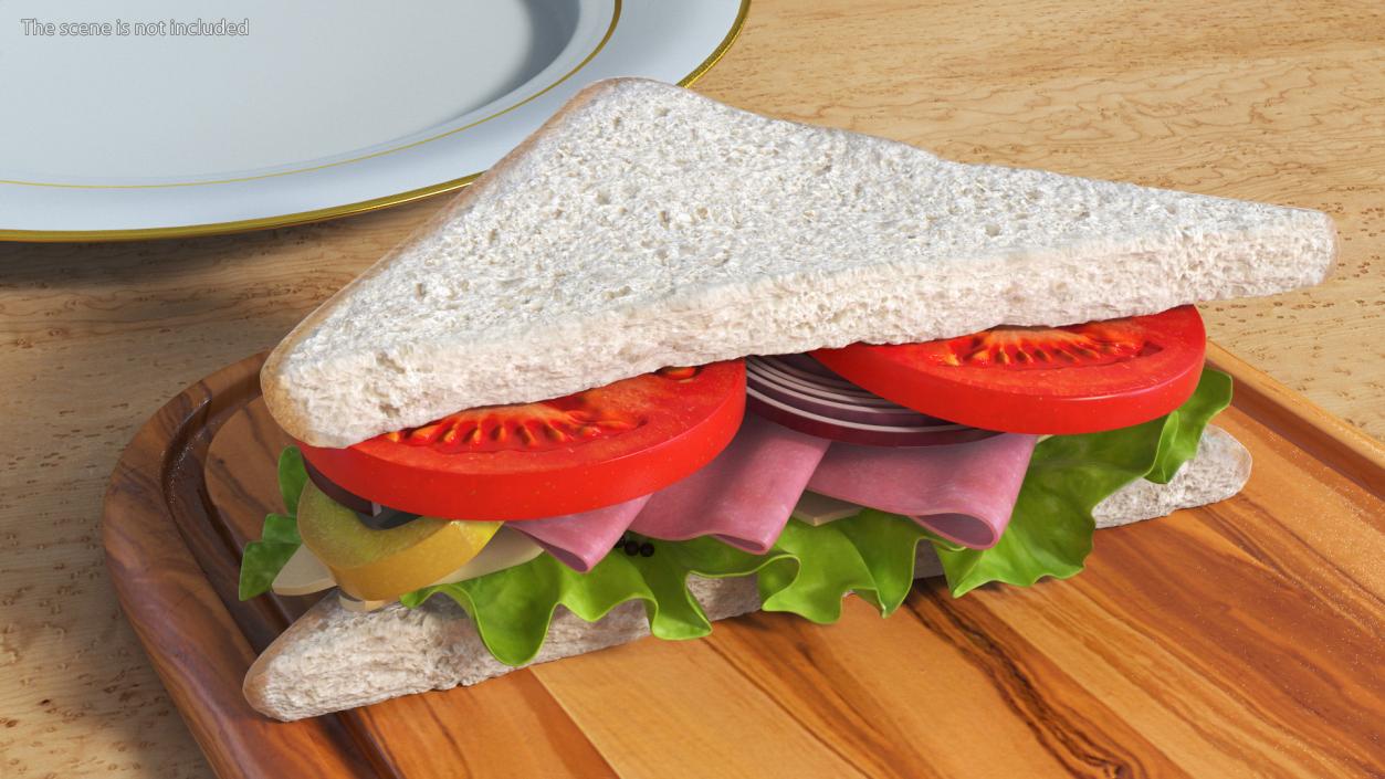 3D Handmade Triangle Sandwich