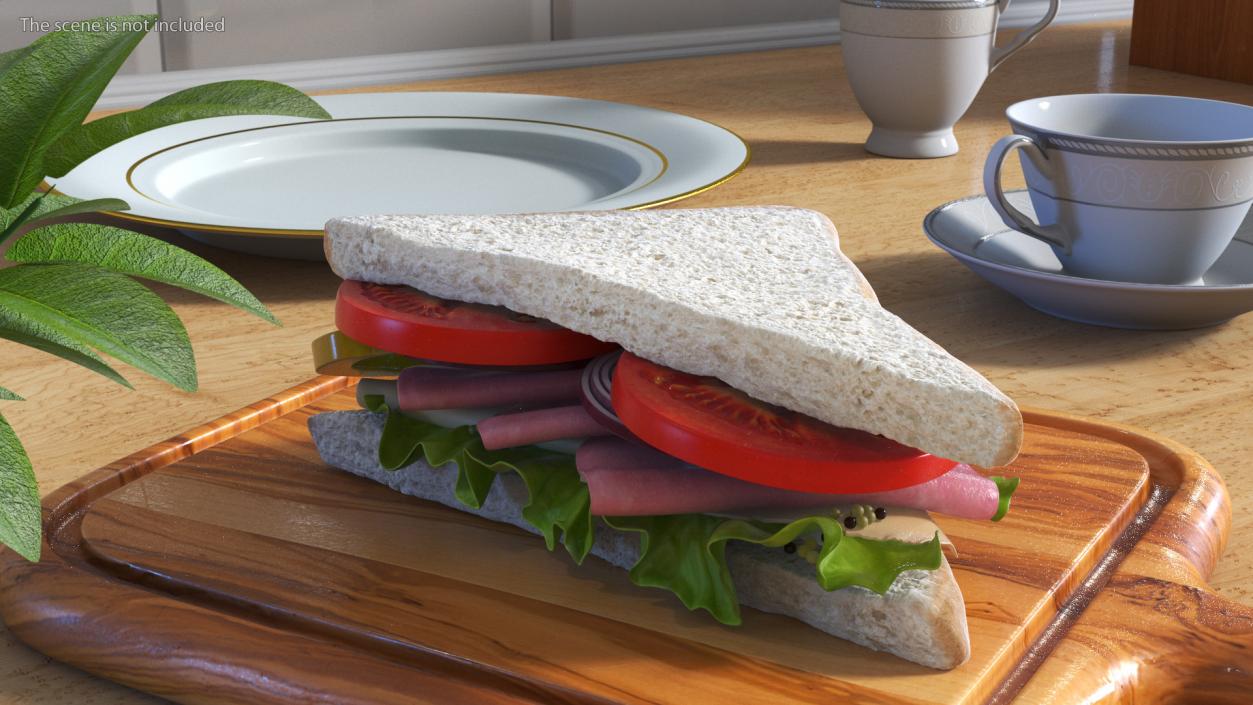 3D Handmade Triangle Sandwich