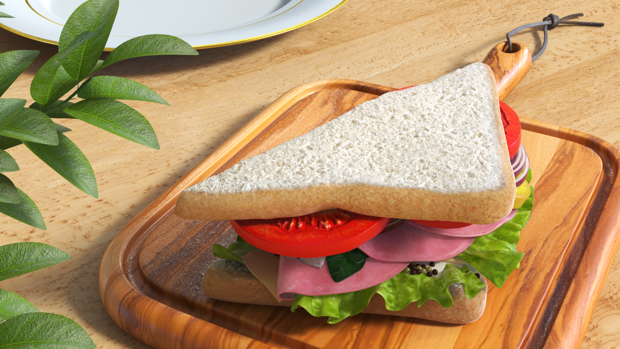 3D Handmade Triangle Sandwich