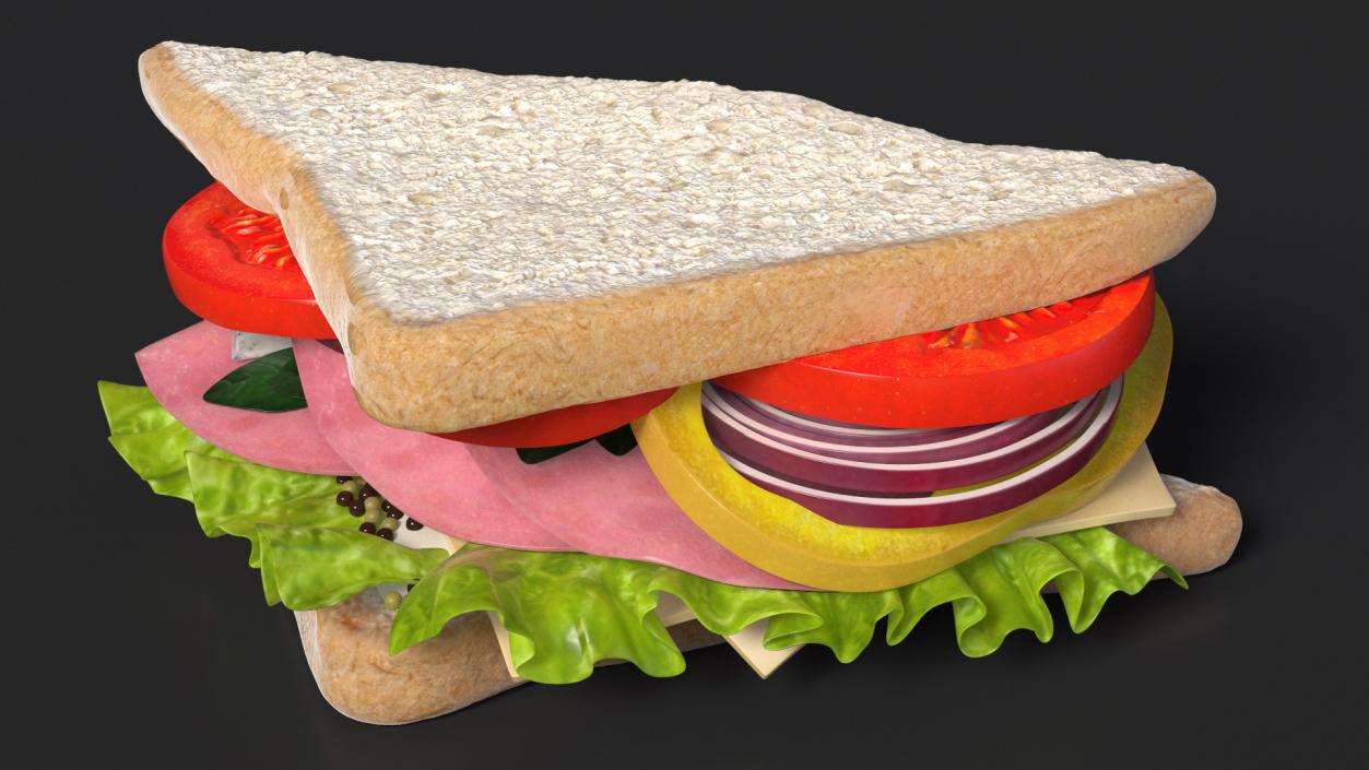 3D Handmade Triangle Sandwich