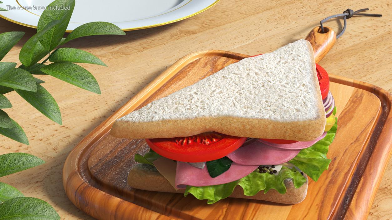 3D Handmade Triangle Sandwich