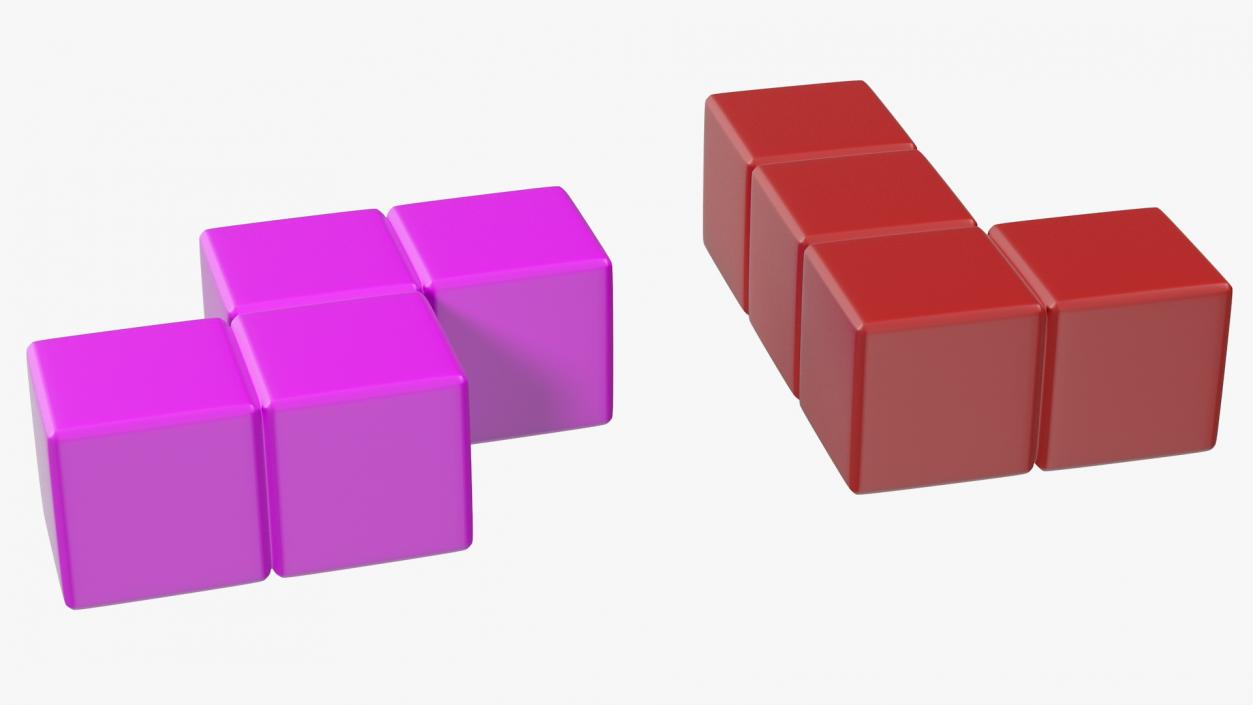 Tetris Bricks Set 3D