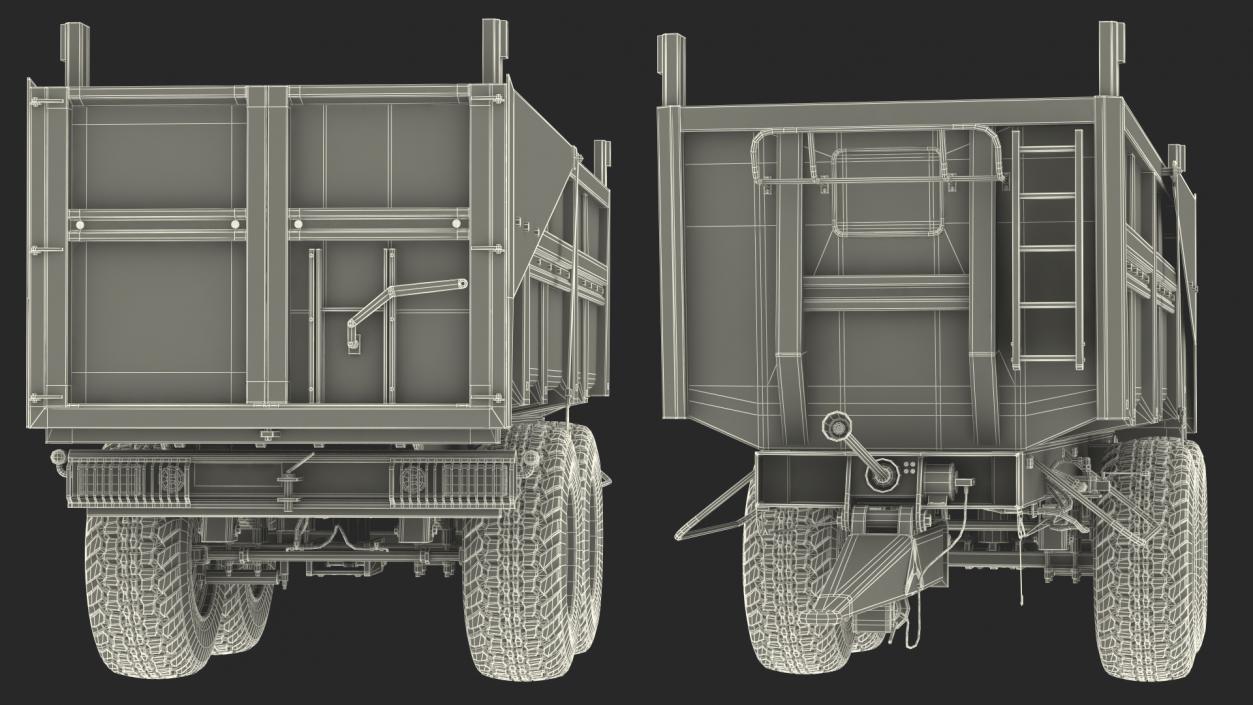 Body Tipper Trailer 3D model