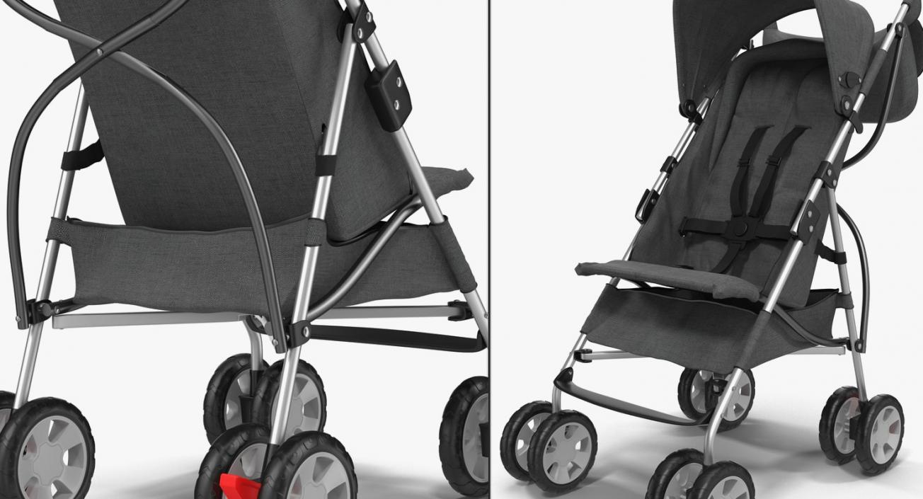 3D Baby Carriages and Car Seat Collection model