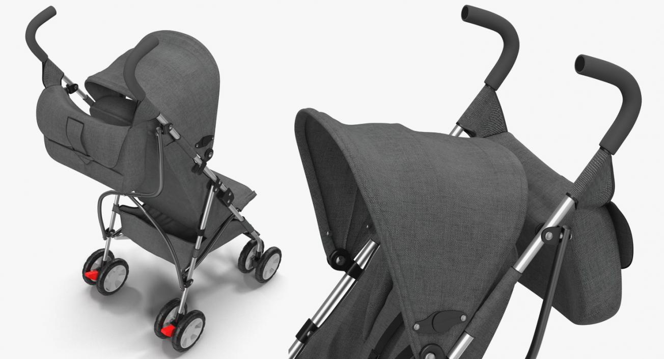 3D Baby Carriages and Car Seat Collection model