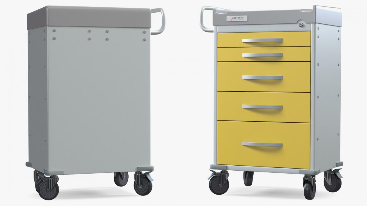 Detecto Rescue Series Medical Cart 3D model