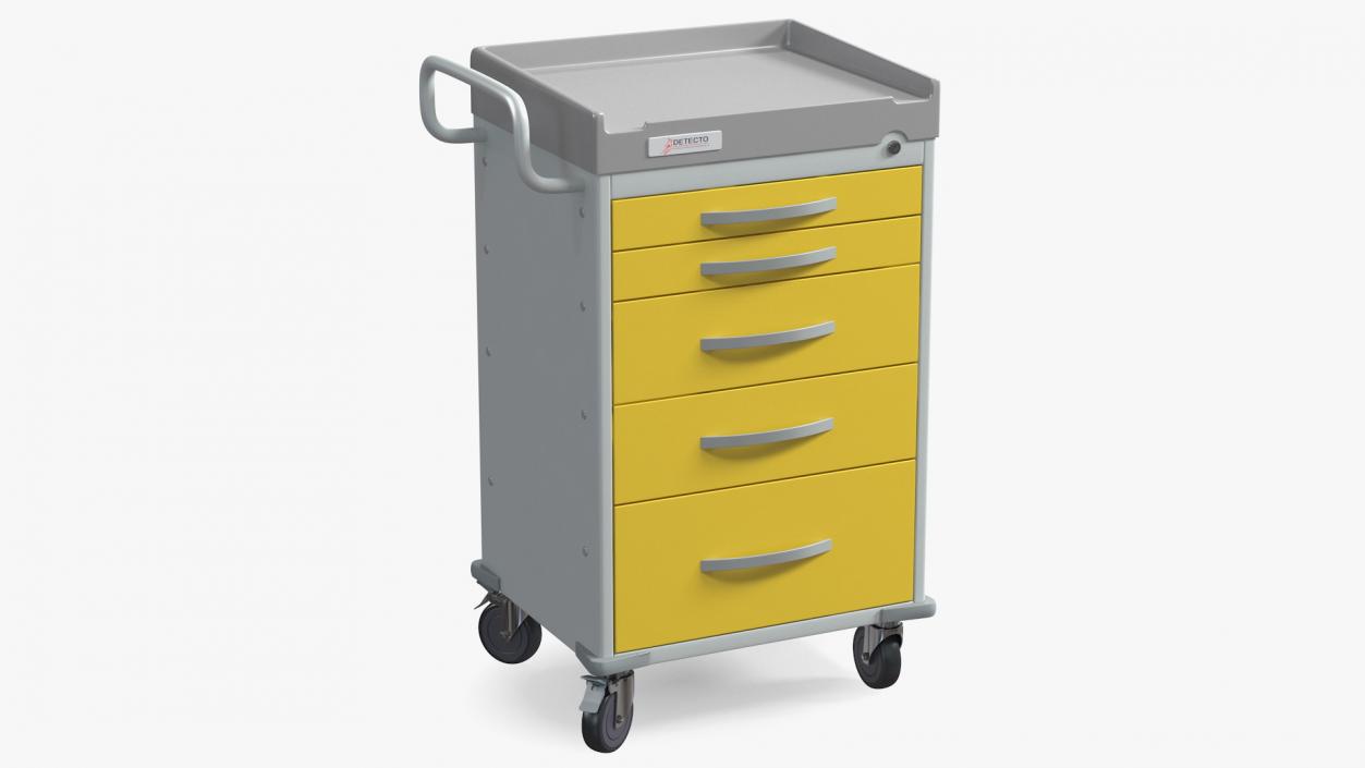 Detecto Rescue Series Medical Cart 3D model